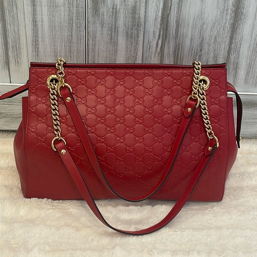 Gucci Guccissima Signature Shoulder Bag